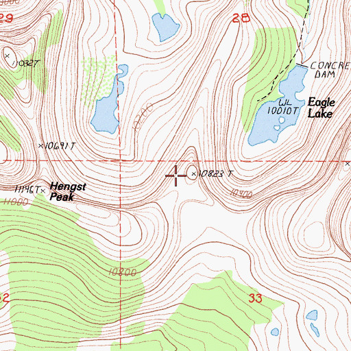 Topographic Map of Miners Ridge, CA