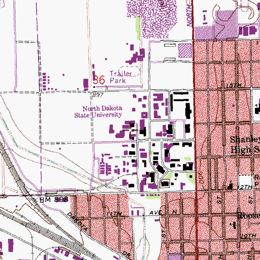 Topographic Map of Wiidakas Laboratory, ND