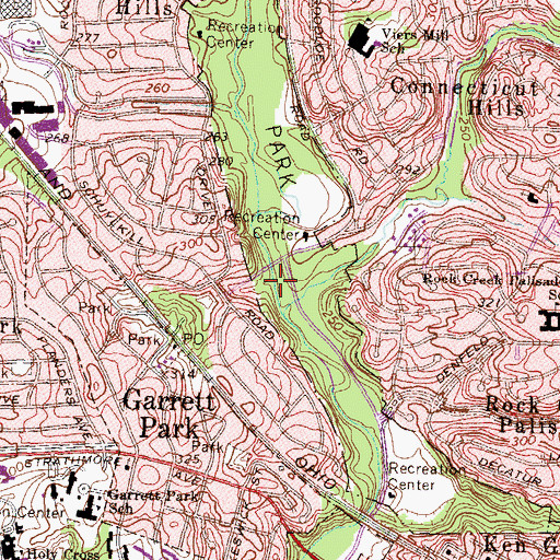 Topographic Map of Glendarragh Stream, MD