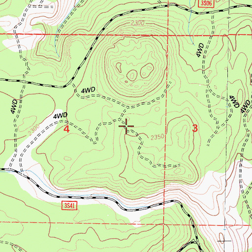 Topographic Map of Long Valley Caldera, CA