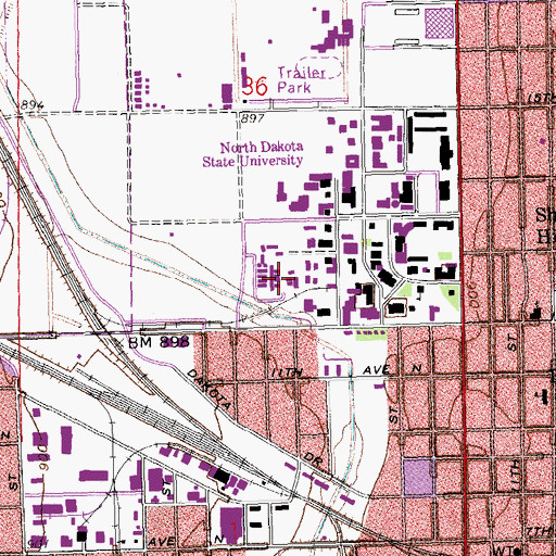 Topographic Map of Potato Research-Pesticide Storage Building, ND