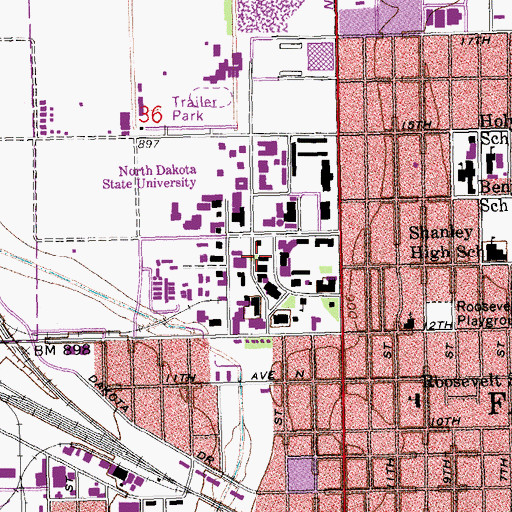 Topographic Map of Dunbar Laboratories, ND