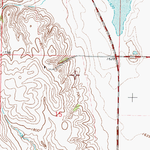 Topographic Map of Cultural Center, ND