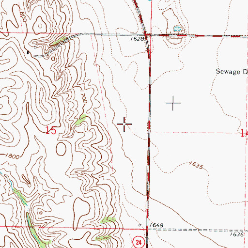 Topographic Map of Building Trades Building, ND