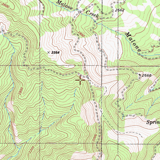 Topographic Map of Titus Gap, CA