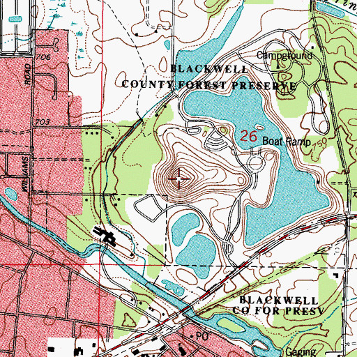 Topographic Map of Mount Hoy, IL
