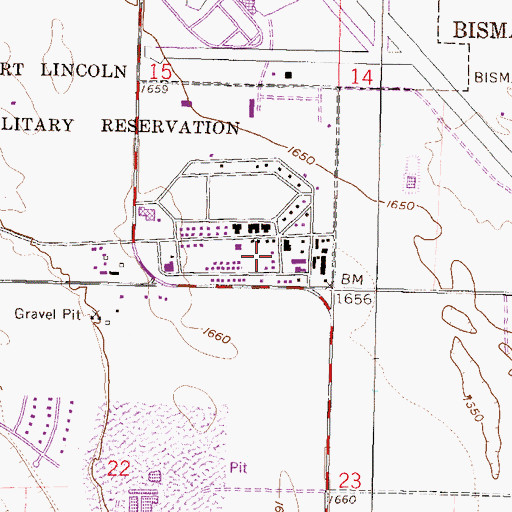 Topographic Map of Itan'can Oyanke Leadership Lodge, ND