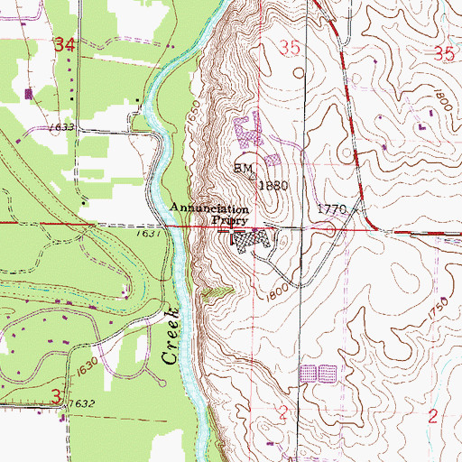 Topographic Map of Harold Schafer Leadership Center, ND