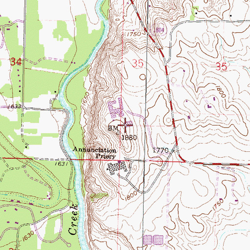 Topographic Map of Richard Tschider Center for Health Science, ND
