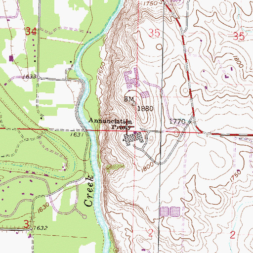 Topographic Map of Gary Tharaldson School of Business, ND