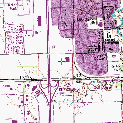 Topographic Map of Skalicky Technology Incubator, ND