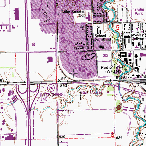 Topographic Map of Mechanical Shop, ND