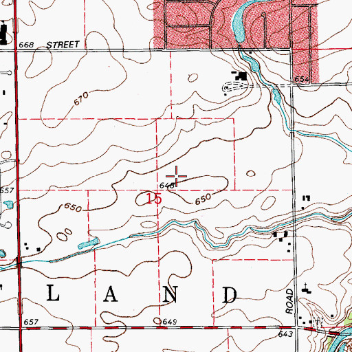 Topographic Map of Kendall Elementary School, IL