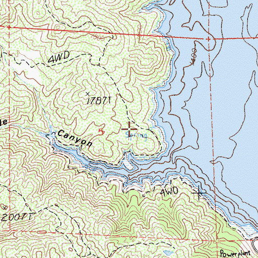 Topographic Map of Kowalski Spring Recreation Site, CA