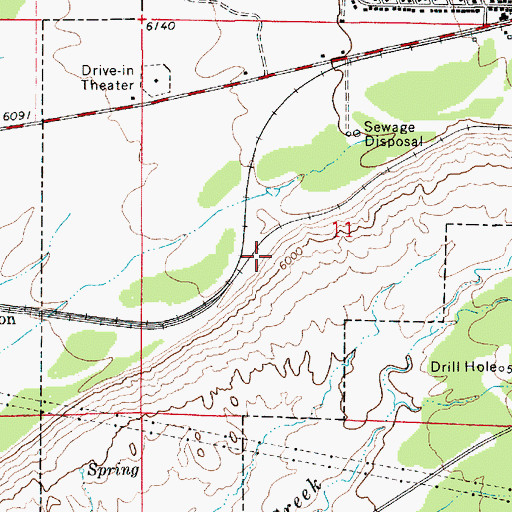 Topographic Map of City of East Carbon-Sunnyside, UT