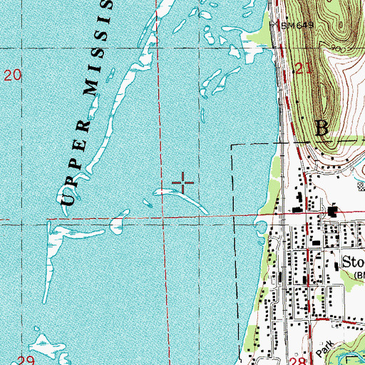 Topographic Map of Stoddard Bay, WI