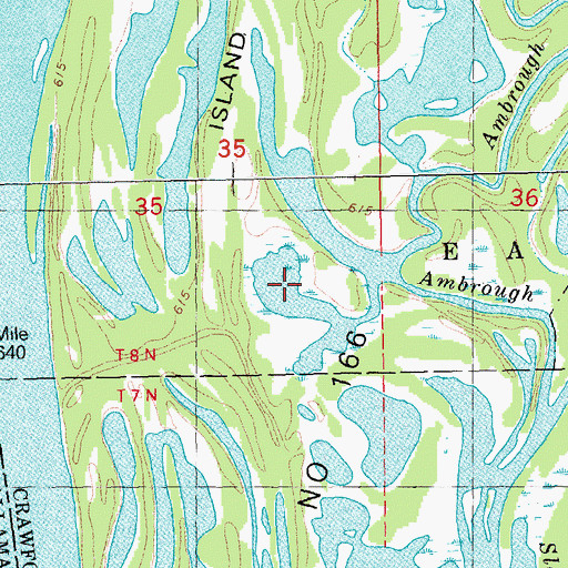 Topographic Map of Upper Doubles Lake, WI