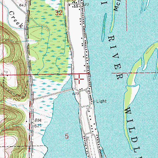 Topographic Map of Abel-Essman Island, IA