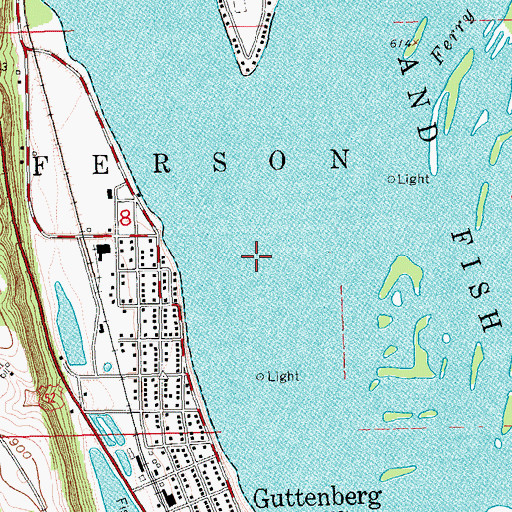 Topographic Map of Willow Island, IA
