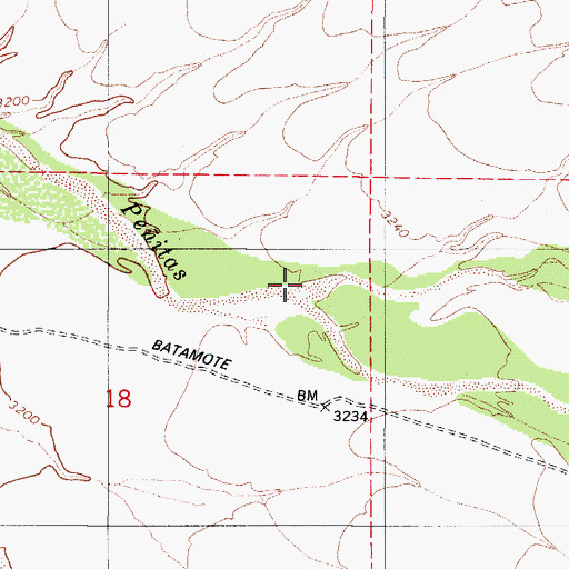 Topographic Map of Champurrado Wash, AZ