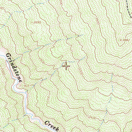 Topographic Map of Scotts Glade, CA