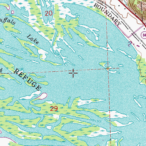 Topographic Map of West Hickory Lake, IL