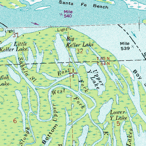 Topographic Map of East Fork, IA