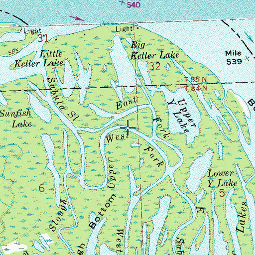 Topographic Map of West Fork, IA