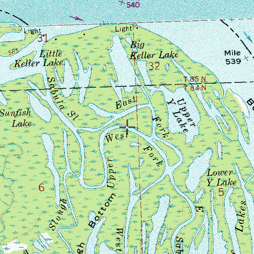 Topographic Map of West Fork, IA