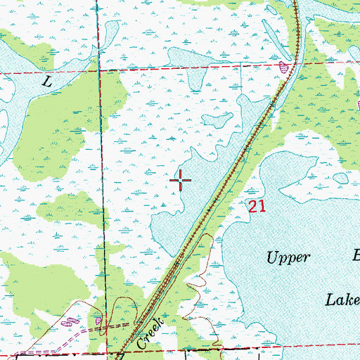 Topographic Map of Blakes Lake, IA