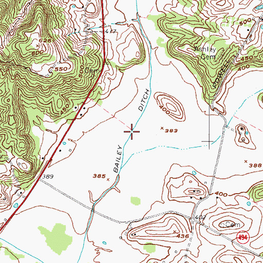 Topographic Map of Bailey Ditch, KY