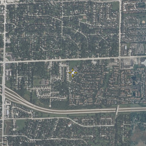 Aerial/Satellite Image of Frederick Nerge Elementary School, IL