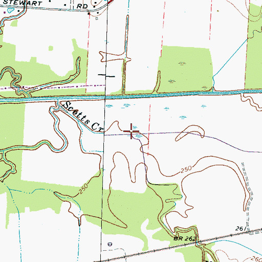 Topographic Map of Ivy Creek, TN
