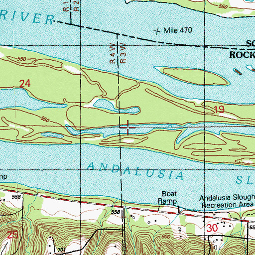 Topographic Map of Mud Slough, IL