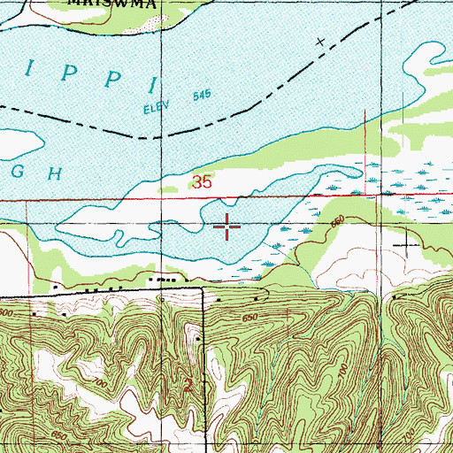 Topographic Map of Dead Slough, IL