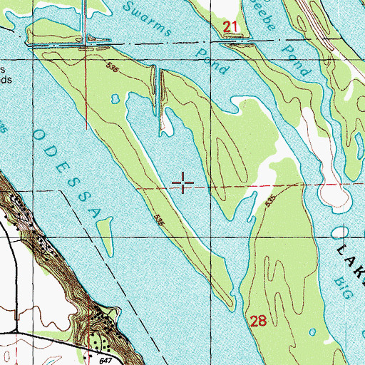 Topographic Map of Heidelbaugh Pond, IA