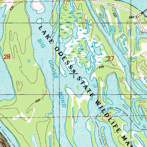Topographic Map of Mill Pond, IA