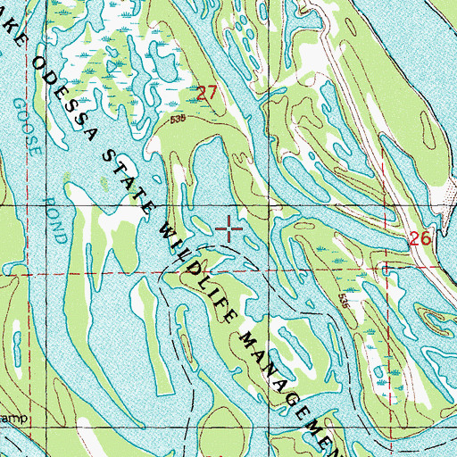 Topographic Map of Beaver Pond, IA