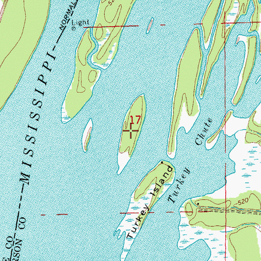Topographic Map of Maple Island, IL