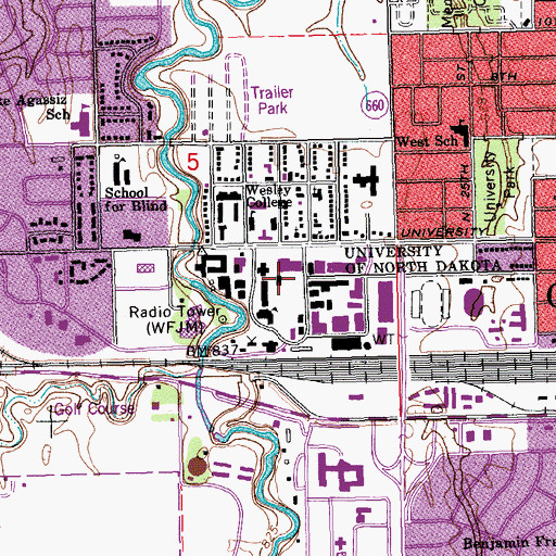 Topographic Map of Soaring Eagle Sculpture and Garden, ND