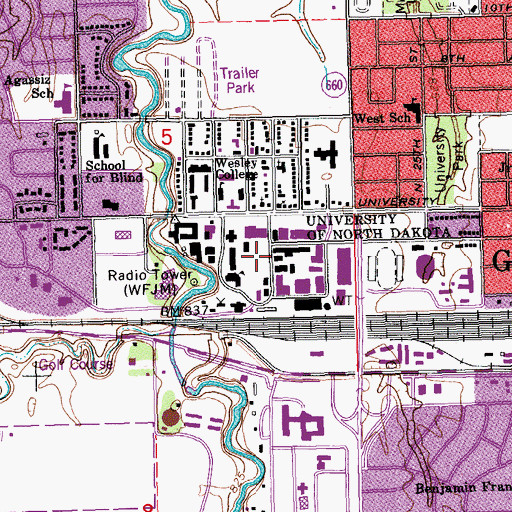 Topographic Map of Camp Depression Sculpture, ND
