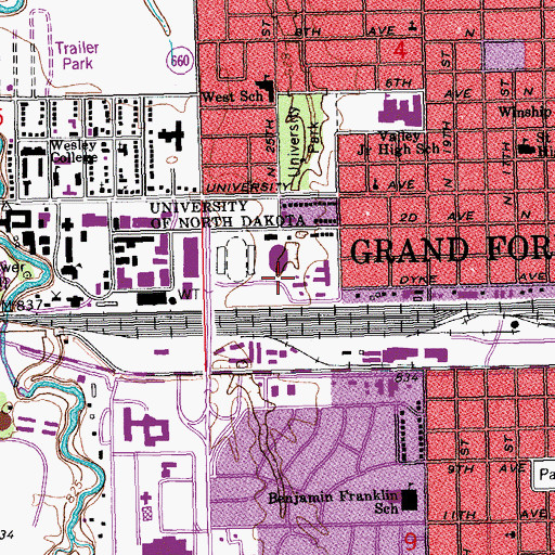 Topographic Map of National Center for Hydrogen Technology, ND