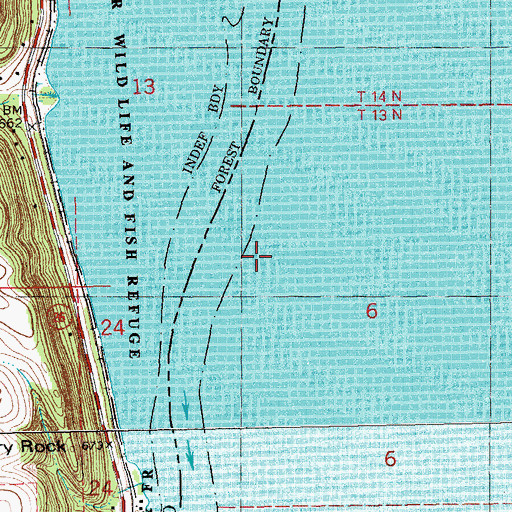 Topographic Map of Soft Shell Island, WI