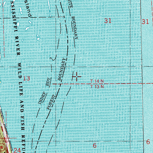 Topographic Map of Willow Sprig Island, WI
