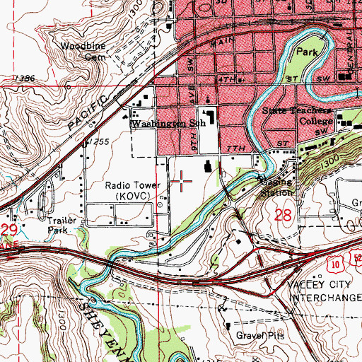 Topographic Map of Lokken Track, ND