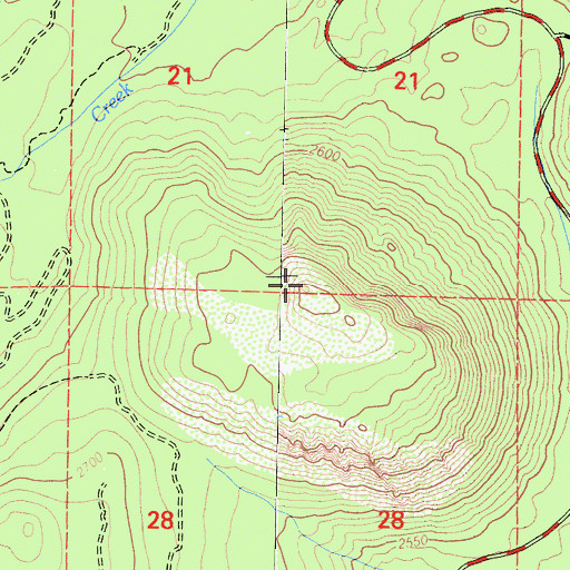 Topographic Map of Earthquake Dome, CA