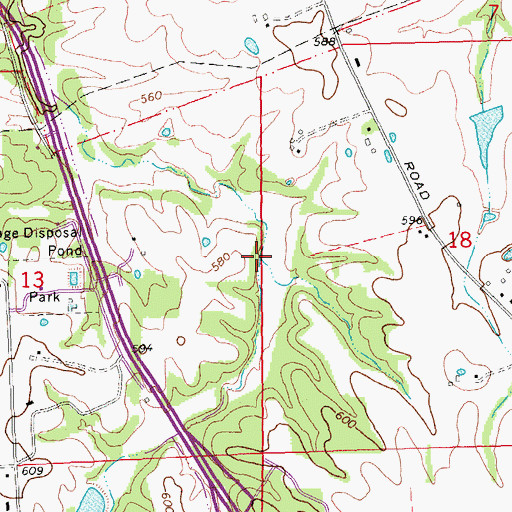 Topographic Map of Rio Run Creek, MO