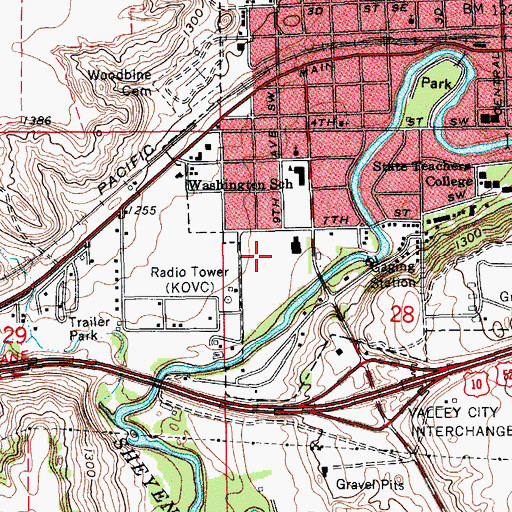 Topographic Map of Shelly Ellig Field, ND
