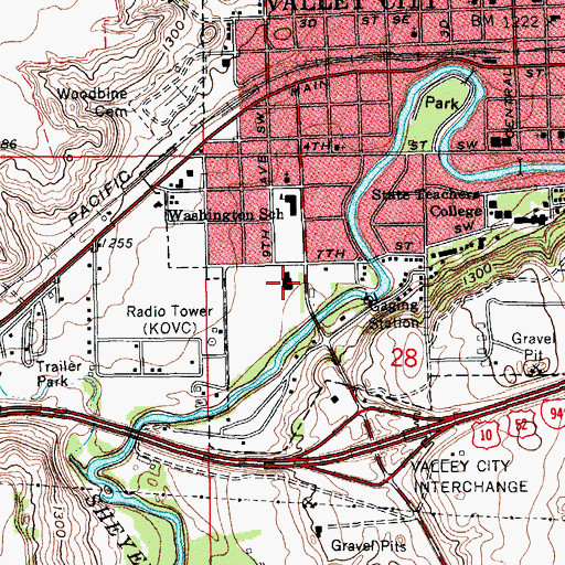 Topographic Map of Osmon Field House, ND