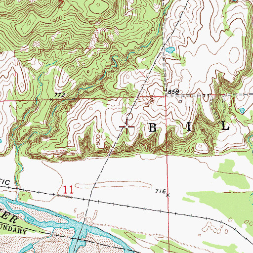 Topographic Map of Stubblefield Cemetery, OK